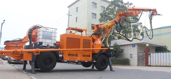 Machine robotique 4kw de béton projeté de puissance de moteur pour le tunnel fonctionnant de section de Midium