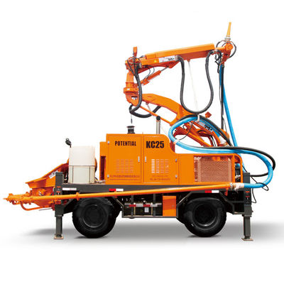 Équipement de pulvérisation concret de KC2512W, puissance robotique de moteur diesel de manipulateur de béton projeté