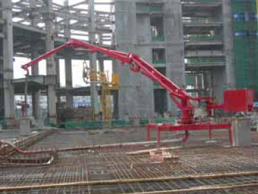 Pompe concrète d'araignée de système électrique plaçant le boom HG17 sans fil